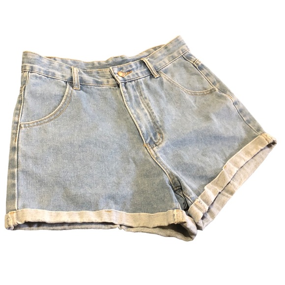 SHEIN • Rolled Cuff Denim Shorts - Picture 8 of 13